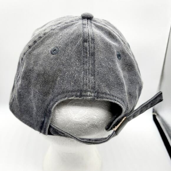 Household Grey Embroidered 100% Cotton Adjustable Baseball Cap Unisex One Size - Picture 5 of 6